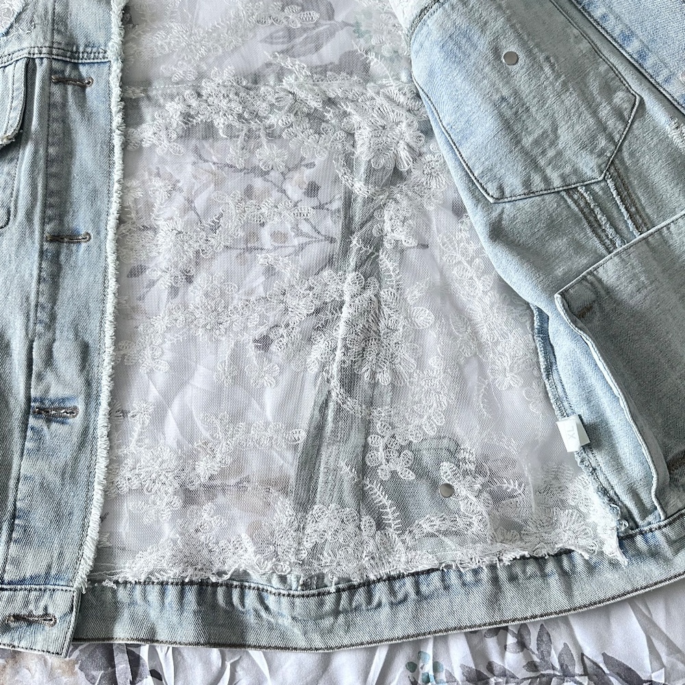 Denim and lace jacket - Picture 10 of 12